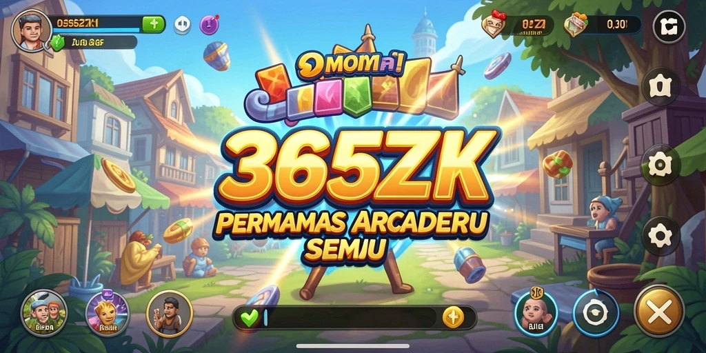 Tampilan gameplay 365ZK yang dinamis dan penuh warna.