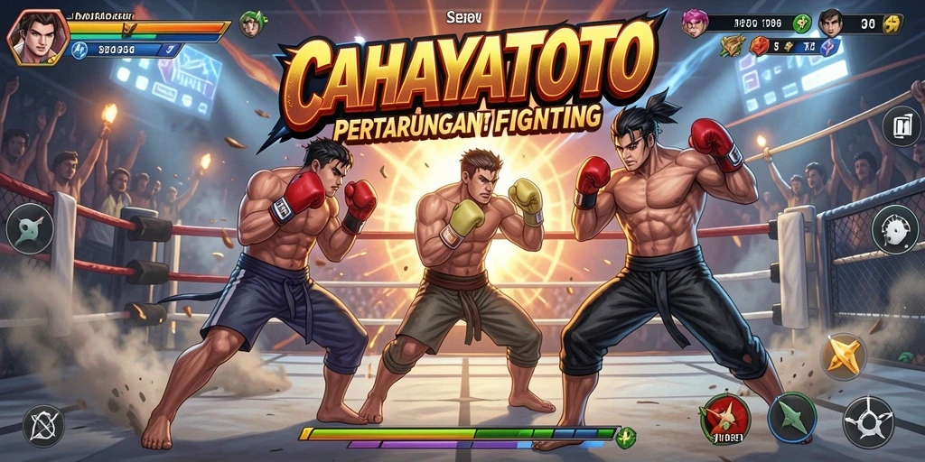 Gameplay seru dalam CAHAYATOTO dengan pertarungan mendebarkan.