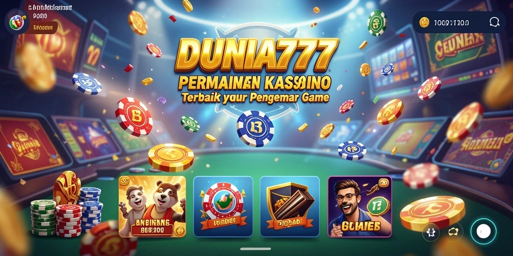 Tampilan menarik dari gameplay Kasino DUNIA777 yang seru.