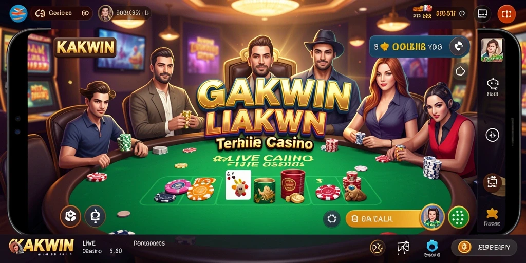 Tampilan menarik dari gameplay KAKWIN dengan dealer profesional yang siap melayani.