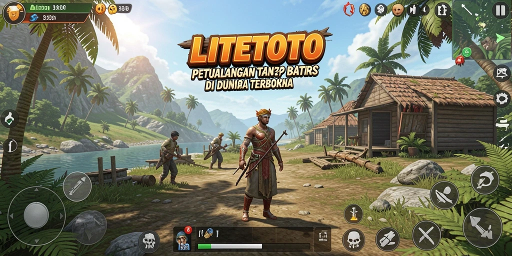 Screenshot gameplay LITETOTO yang menunjukkan eksplorasi dunia terbuka.