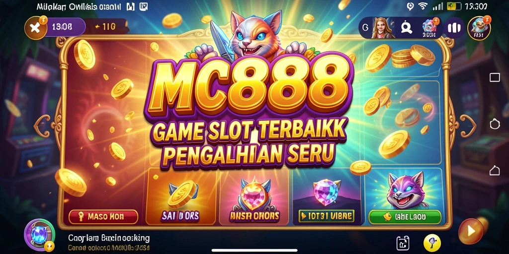 Tampilan gameplay seru dari MC888 yang penuh warna.
