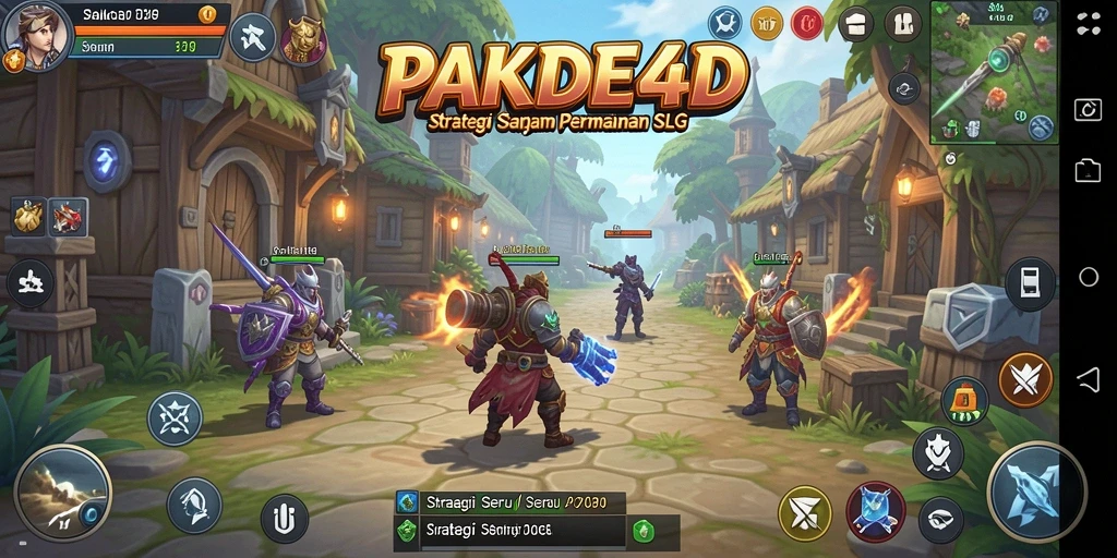 Screenshot gameplay PAKDE4D dengan tampilan strategi SLG.