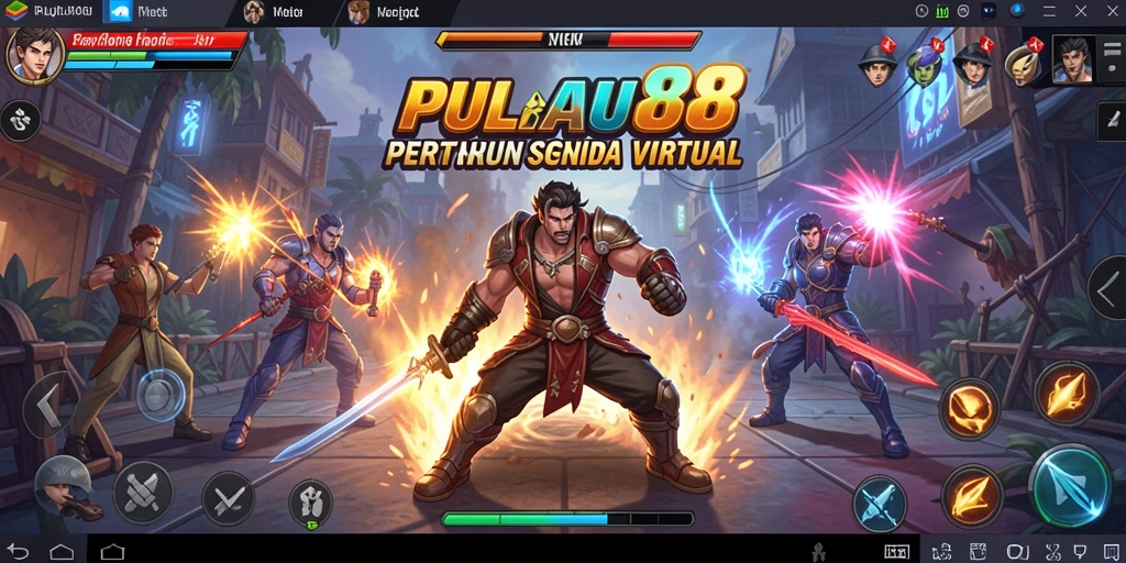 Gameplay menegangkan dengan pertarungan seru di PULAU88.