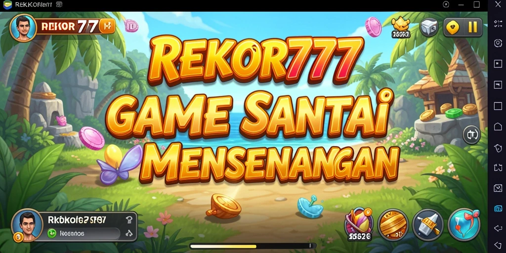 Tampilan gameplay seru dan penuh warna dari REKOR777.