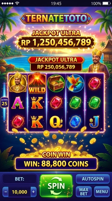 Screenshot fitur unggulan dari aplikasi ternatetoto.